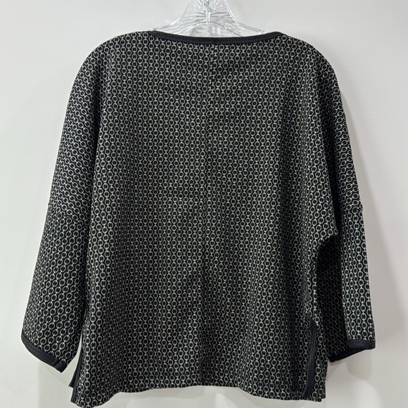 Black Patterned Women's Top - Picture 6 of 9
